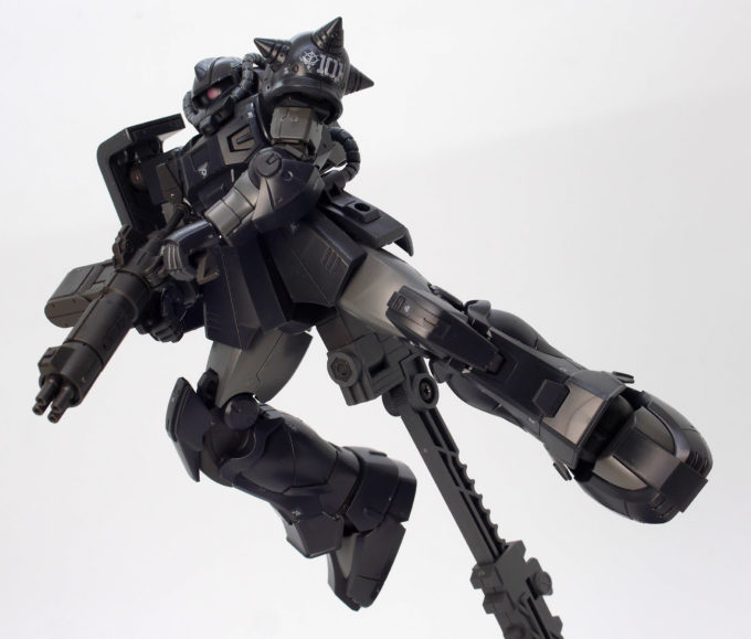 HGアクト・ザク（キシリア部隊機）のガンプラレビュー画像です