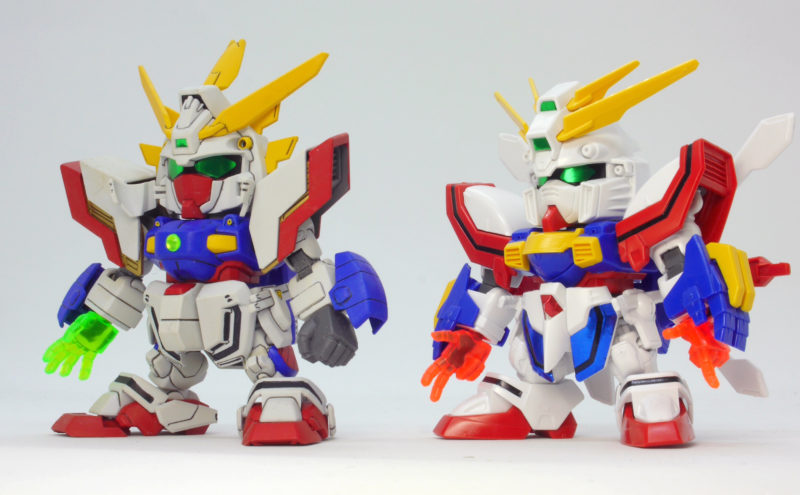 BB戦士ゴッドガンダムのガンプラレビュー画像です