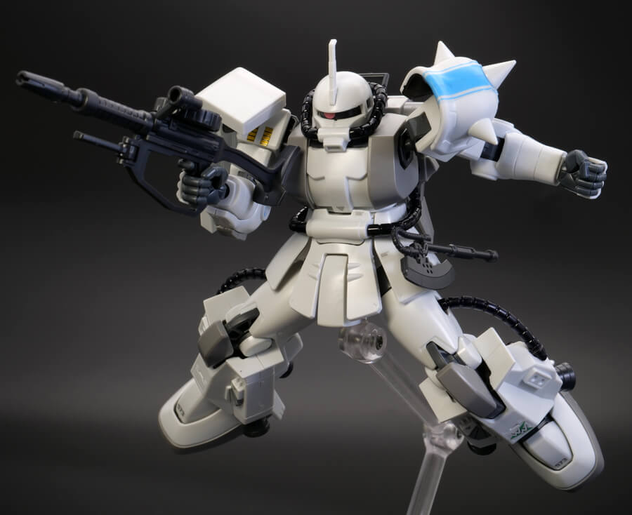 HGUC MS-06R-1A シン・マツナガ専用ザクのガンプラレビュー画像です