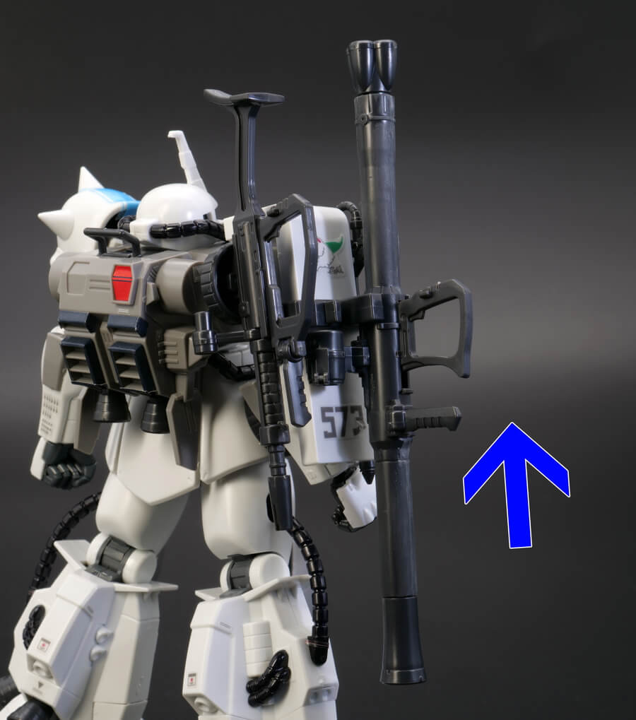 HGUC MS-06R-1A シン・マツナガ専用ザクのガンプラレビュー画像です