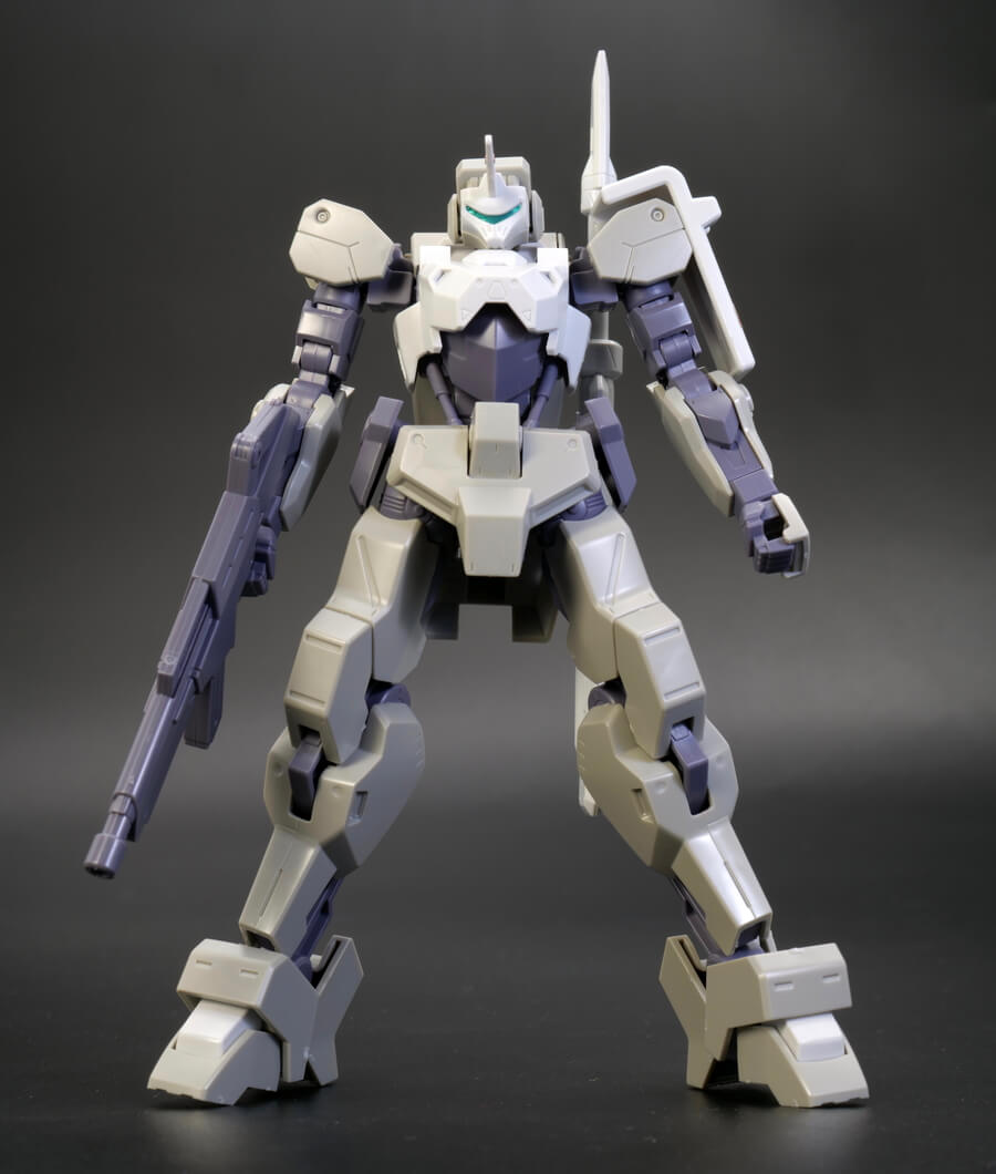 HGイオフレーム獅電改（オルガ機）のガンプラレビュー画像です