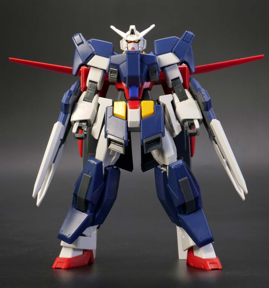 HGガンダムAGE-1フルグランサのガンプラレビュー画像です