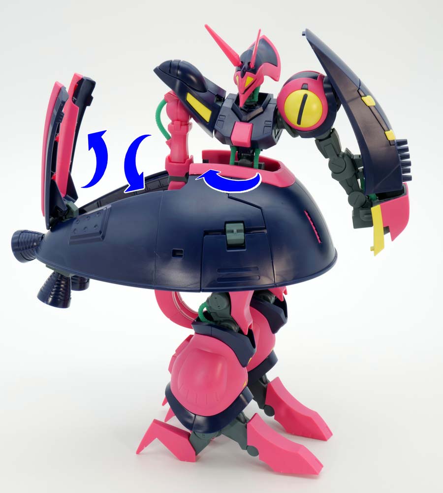 HGUCバウンド・ドックのガンプラレビュー画像です