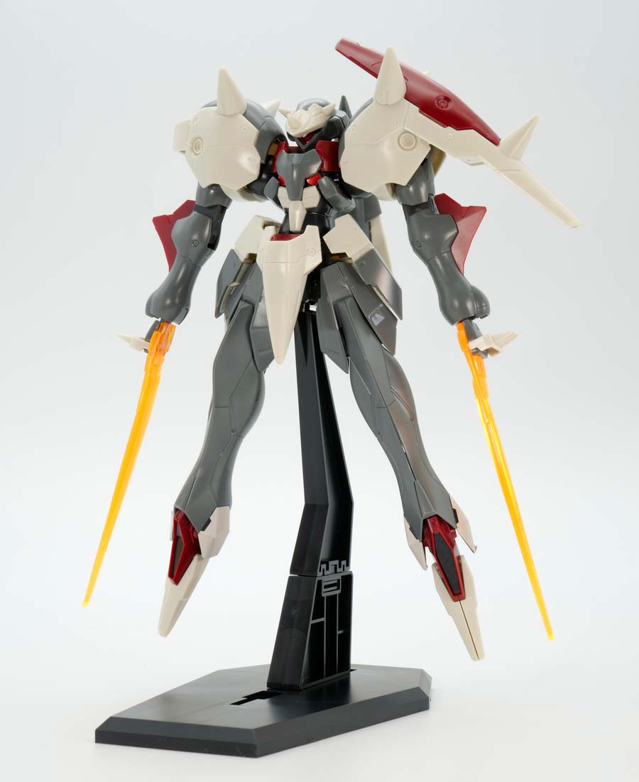 HGヒリング・ケア専用ガラッゾのガンプラレビュー画像です