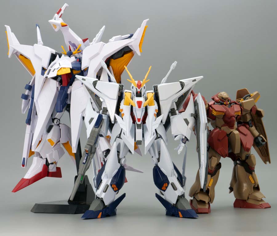 hguc クスィーガンダム&メッサー×２ 【塗装完成品】 - プラモデル