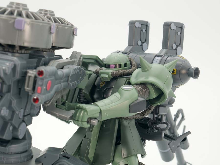 HG量産型ザク+ビッグ・ガン(GUNDAM THUNDERBOLT Ver.)のガンプラレビュー画像です