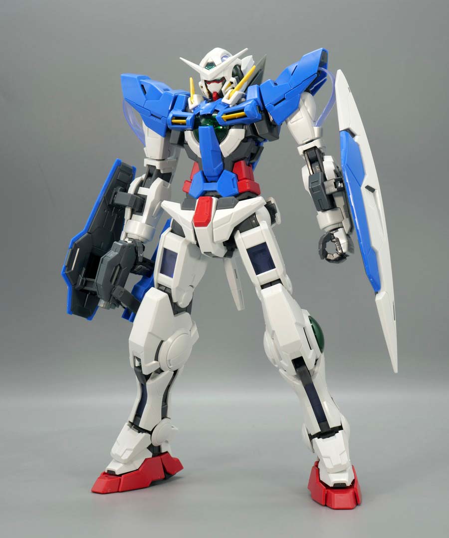 MGガンダムエクシアのガンプラレビュー画像です