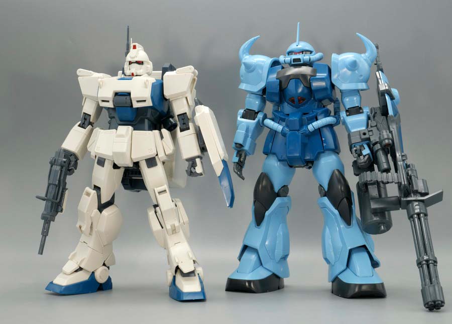 希少！！】 MG 1/100 ガンダムez-8&グフカスタム&陸戦型ジム(素組 