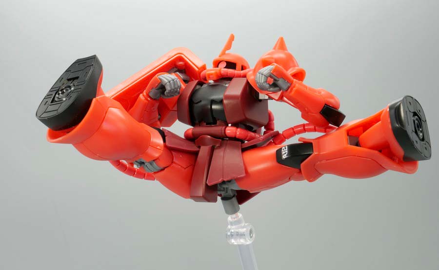 HGガンダムベース限定シャア専用ザクII(21st CENTURY REAL TYPE Ver.)のガンプラレビュー画像です