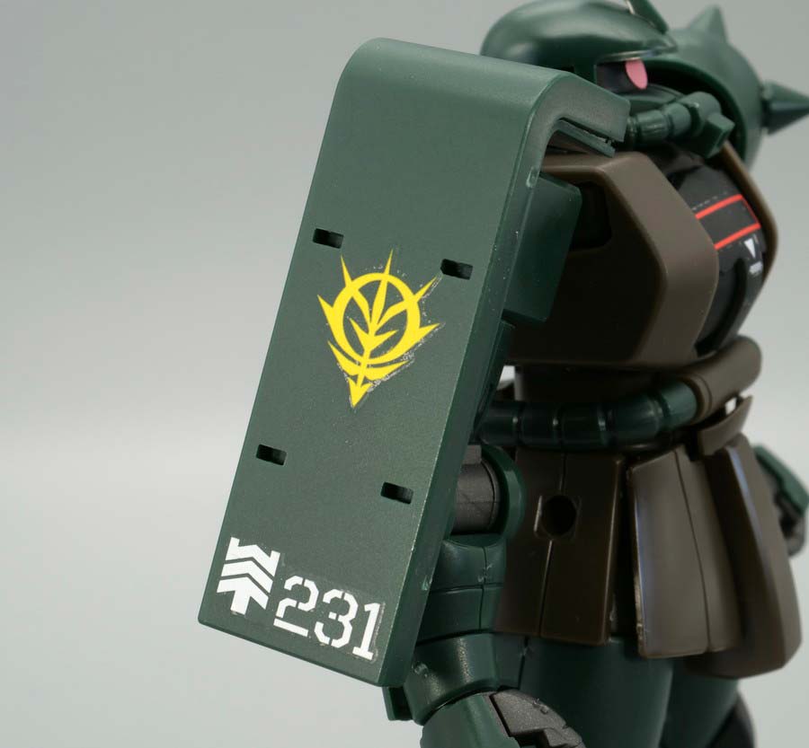 HGガンダムベース限定ザクII(21st CENTURY REAL TYPE Ver.)のガンプラレビュー画像です