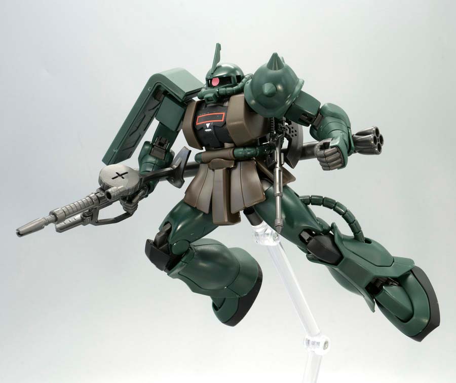 HGガンダムベース限定ザクII(21st CENTURY REAL TYPE Ver.)のガンプラレビュー画像です