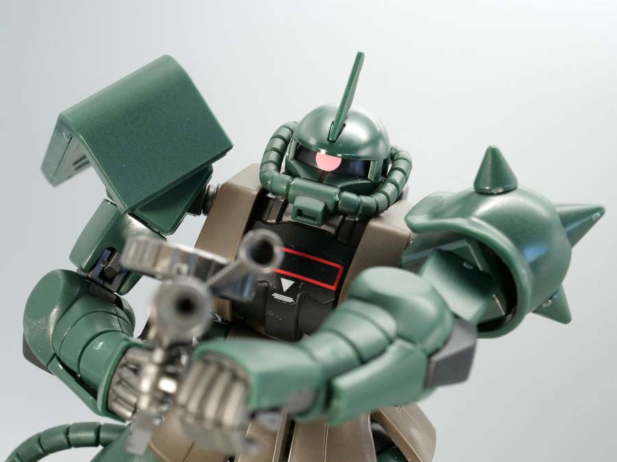 HGガンダムベース限定ザクII(21st CENTURY REAL TYPE Ver.)のガンプラレビュー画像です