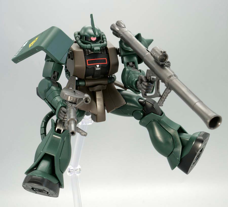 HGガンダムベース限定ザクII(21st CENTURY REAL TYPE Ver.)のガンプラレビュー画像です