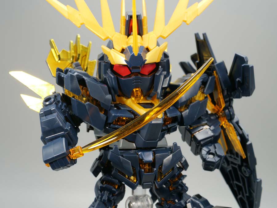 BB戦士ユニコーンガンダム２号機バンシィ・ノルンのガンプラレビュー画像です