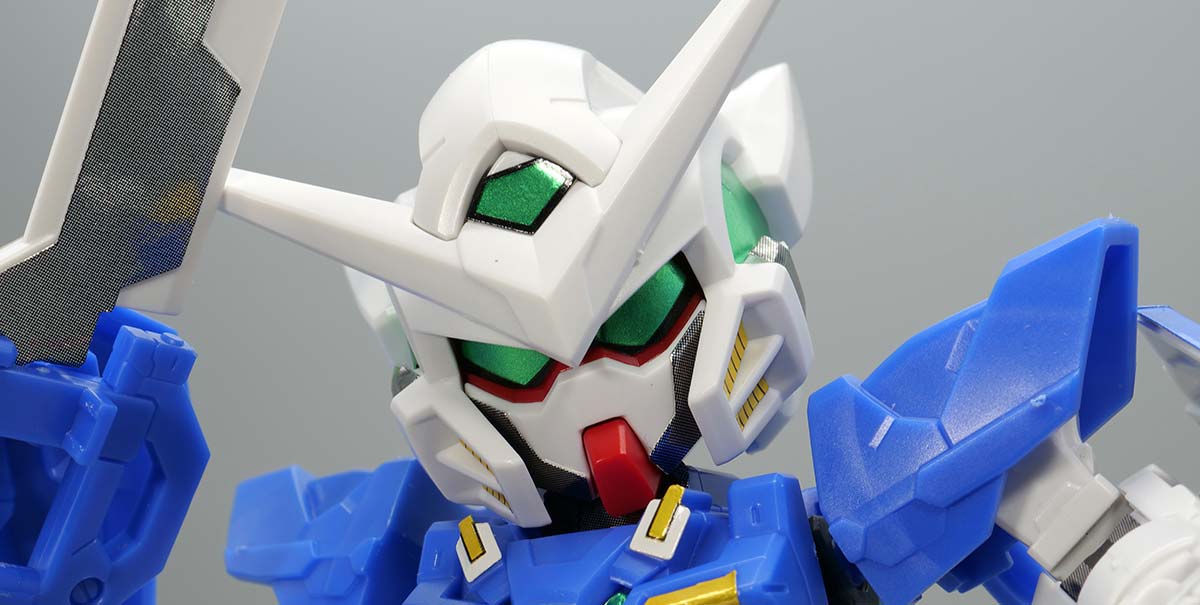 EXスタンダード ガンダムエクシアのガンプラレビュー画像です