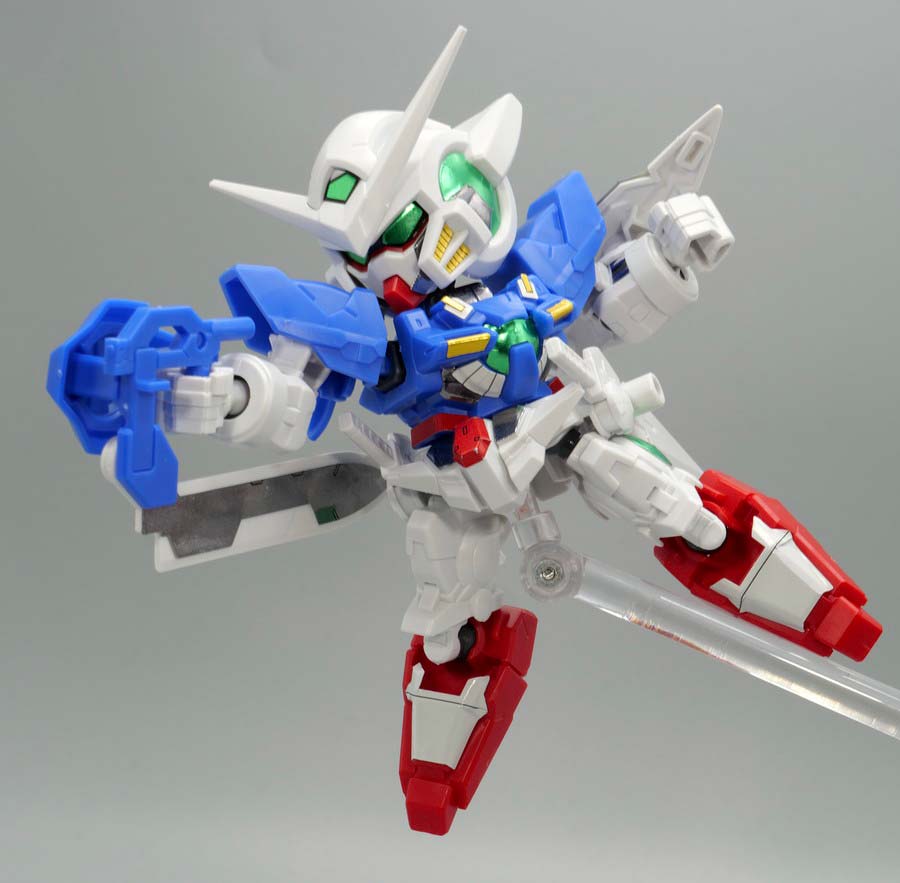 EXスタンダード ガンダムエクシアのガンプラレビュー画像です