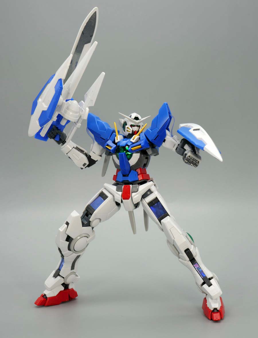 EXスタンダード ガンダムエクシアのガンプラレビュー画像です