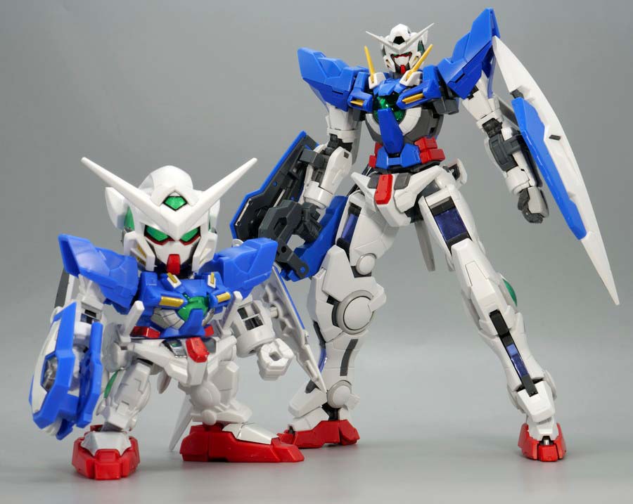 EXスタンダード ガンダムエクシアのガンプラレビュー画像です