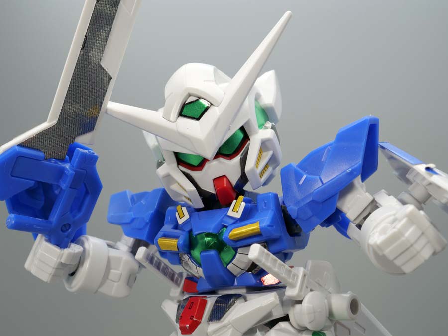 EXスタンダード ガンダムエクシアのガンプラレビュー画像です