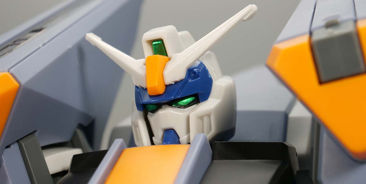 HGデュエルブリッツガンダムのガンプラレビュー画像です