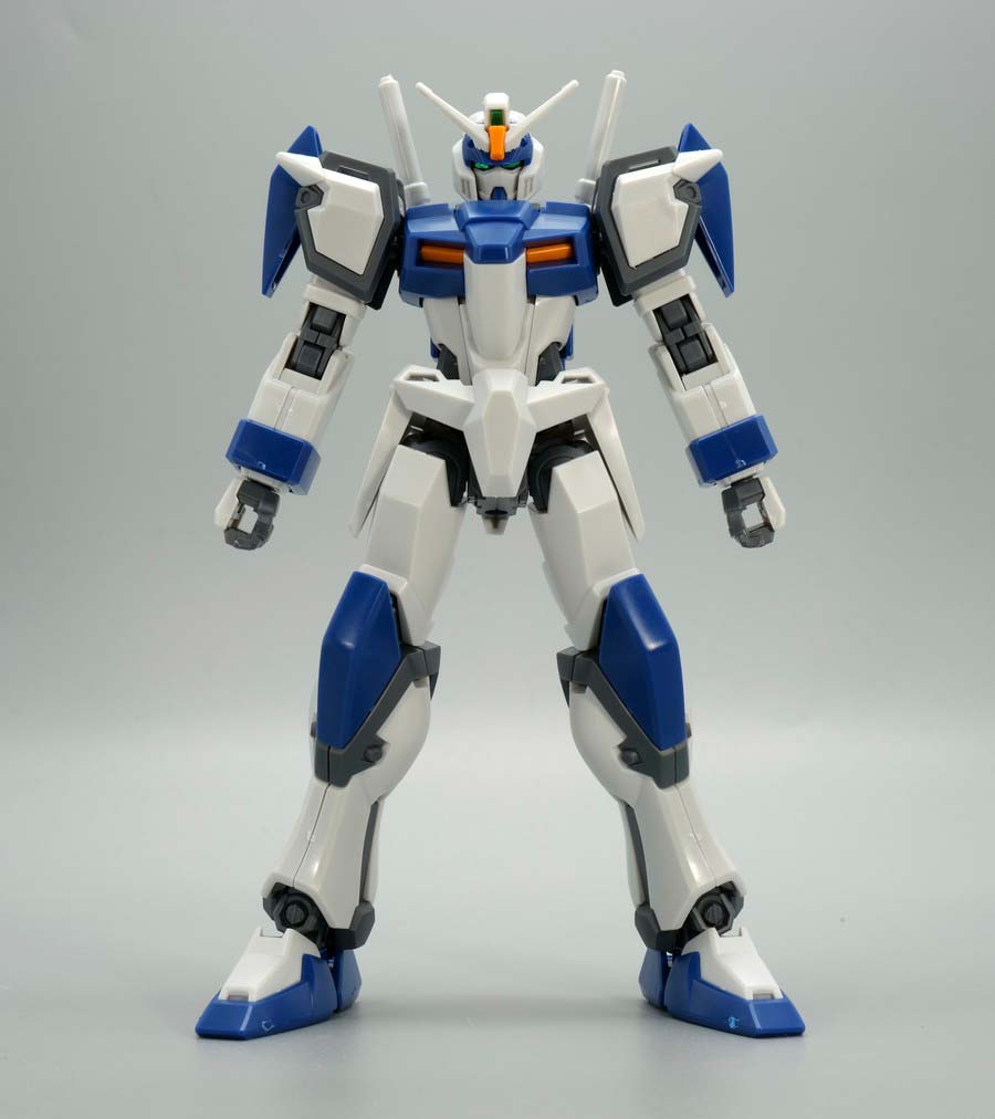 HGデュエルブリッツガンダムのガンプラレビュー画像です