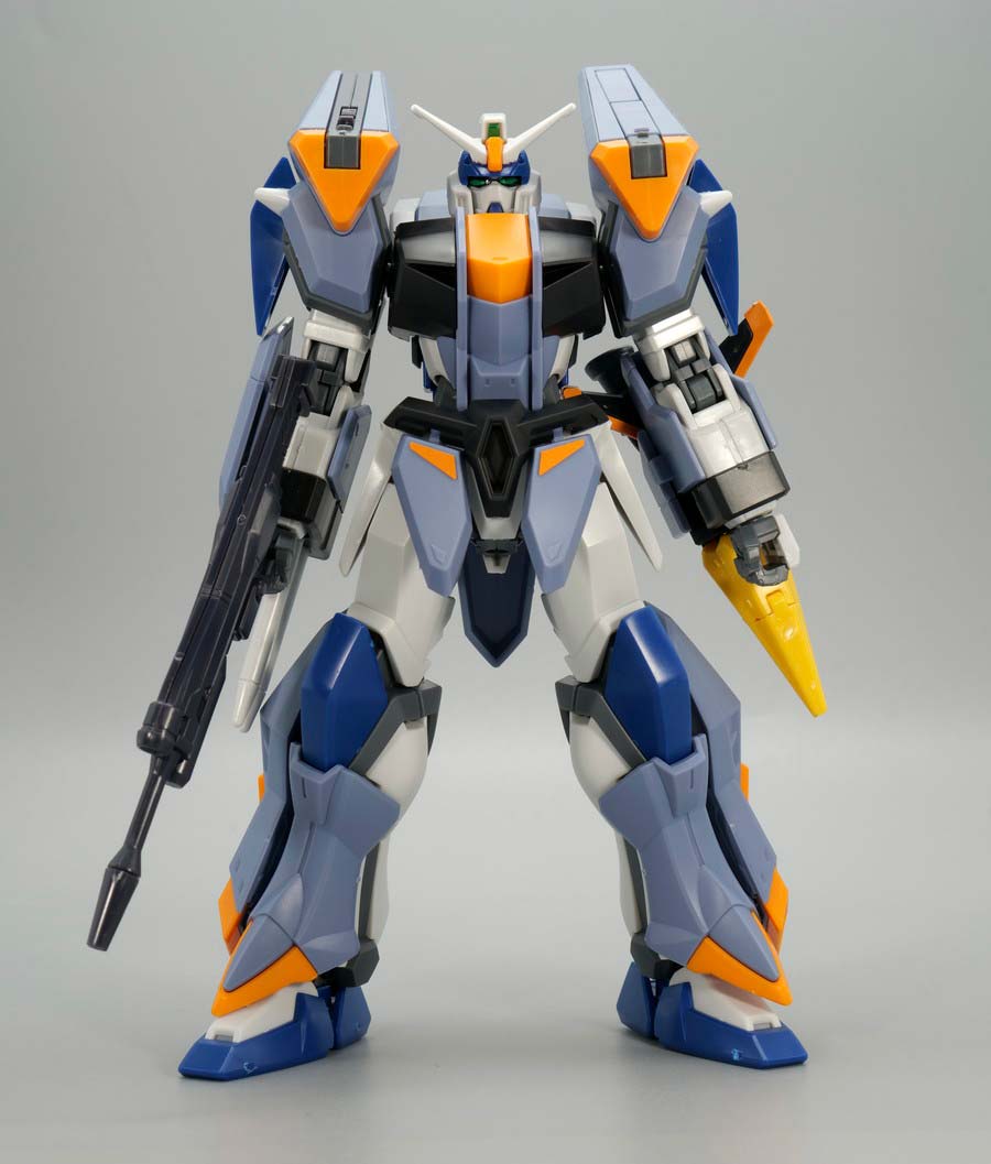 HGデュエルブリッツガンダムのガンプラレビュー画像です