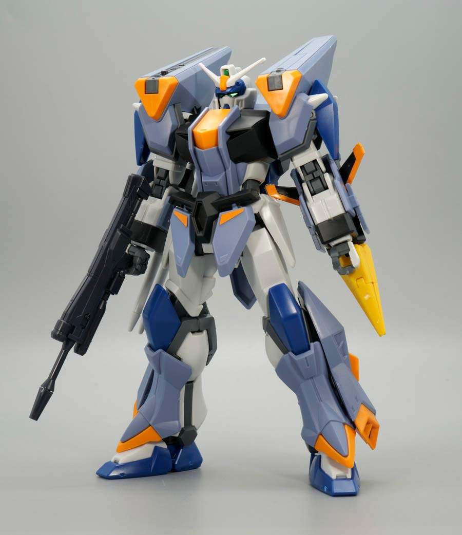 HGデュエルブリッツガンダムのガンプラレビュー画像です