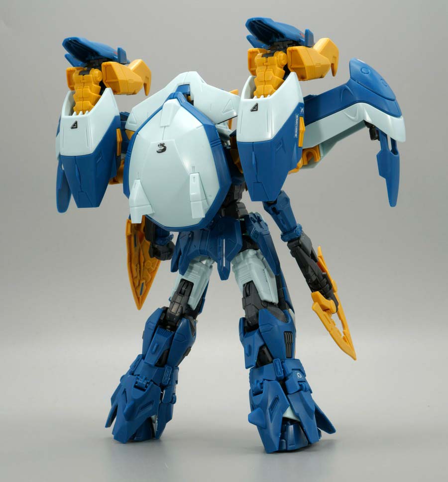 HGガンダムバーンレプオスのガンプラレビュー画像です