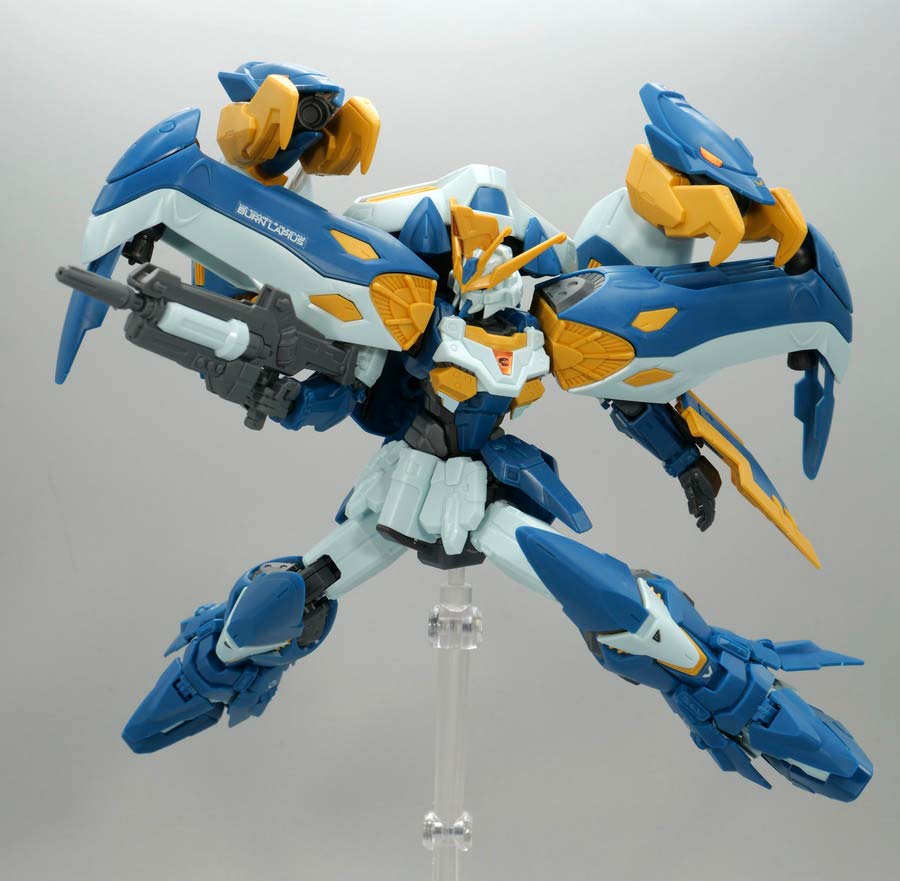 HGガンダムバーンレプオスのガンプラレビュー画像です