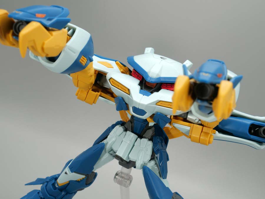 HGガンダムバーンレプオスのガンプラレビュー画像です