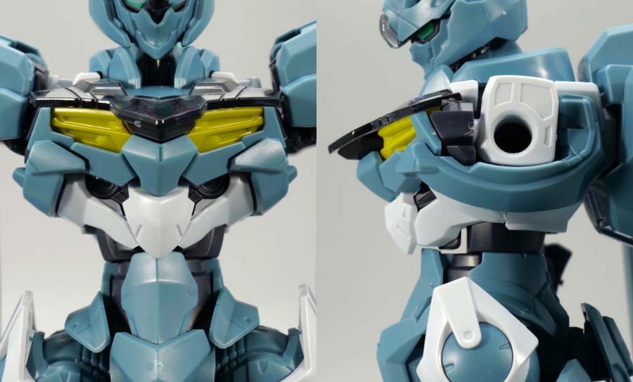 HGガンダムルブリス量産試作モデルのガンプラレビュー画像です