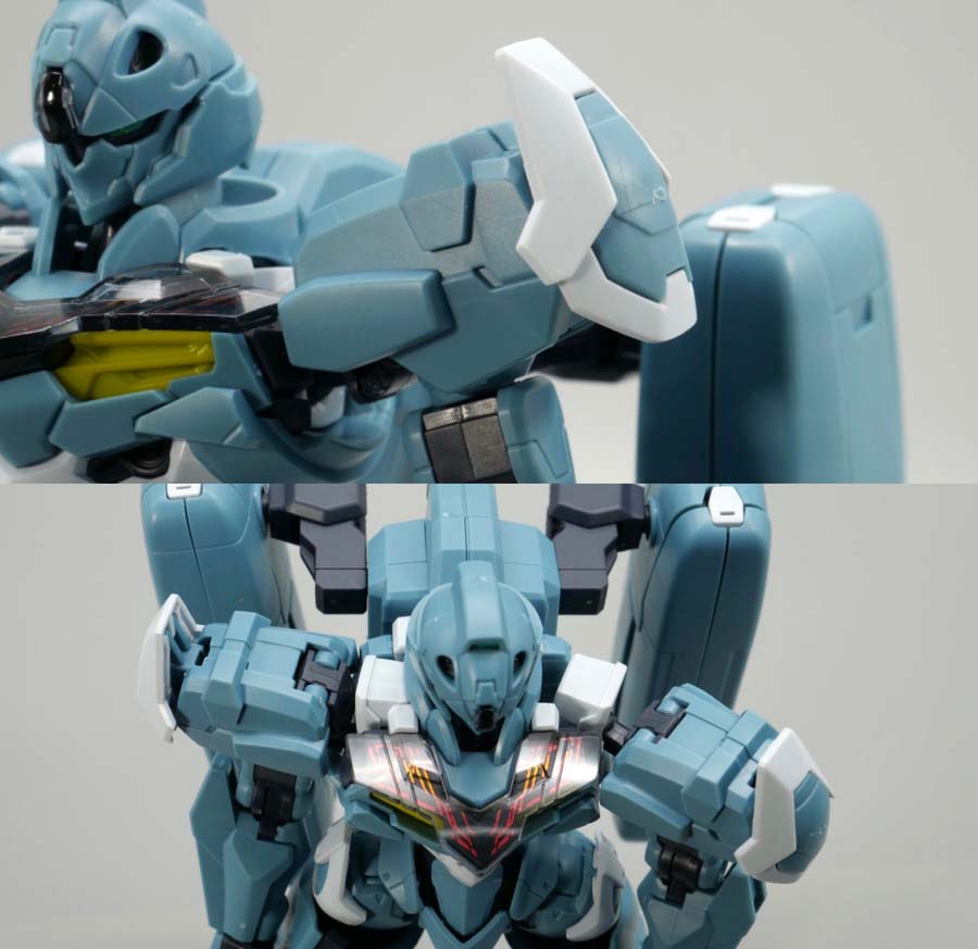 HGガンダムルブリス量産試作モデルのガンプラレビュー画像です