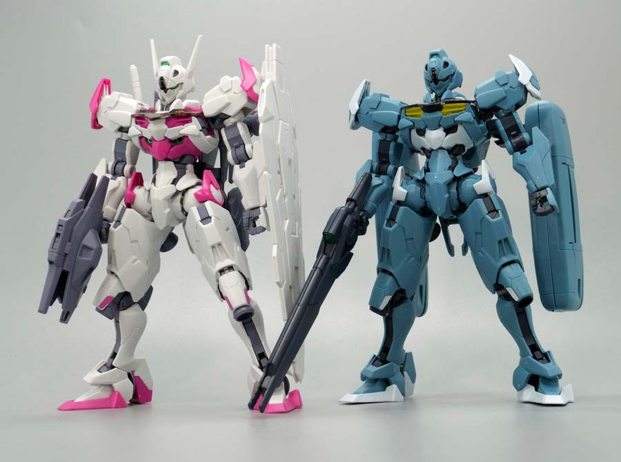 HGガンダムルブリス量産試作モデルのガンプラレビュー画像です