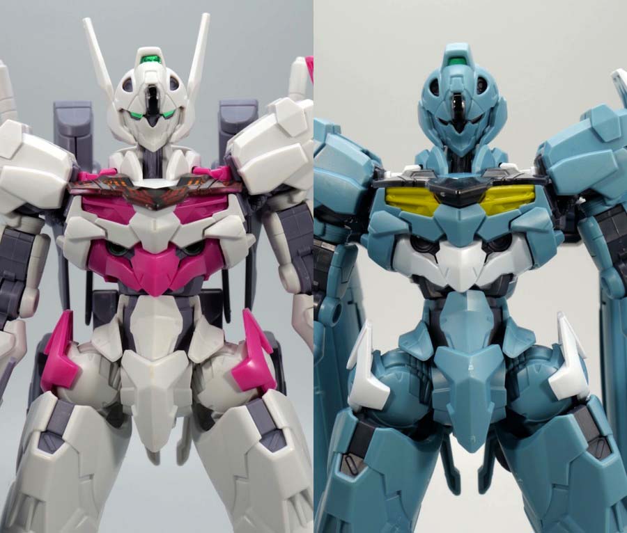 HGガンダムルブリス量産試作モデルのガンプラレビュー画像です