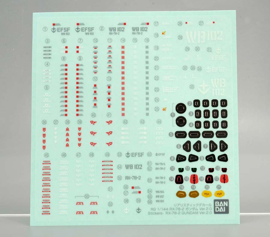 RG RX-78-2 ガンダム Ver.2.0のガンプラレビュー画像です