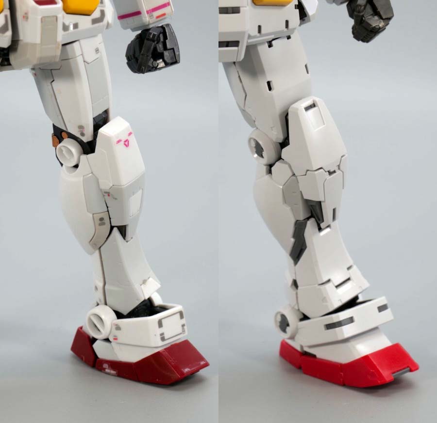 RG RX-78-2 ガンダムとVer.2.0の比較・違いのガンプラ画像です