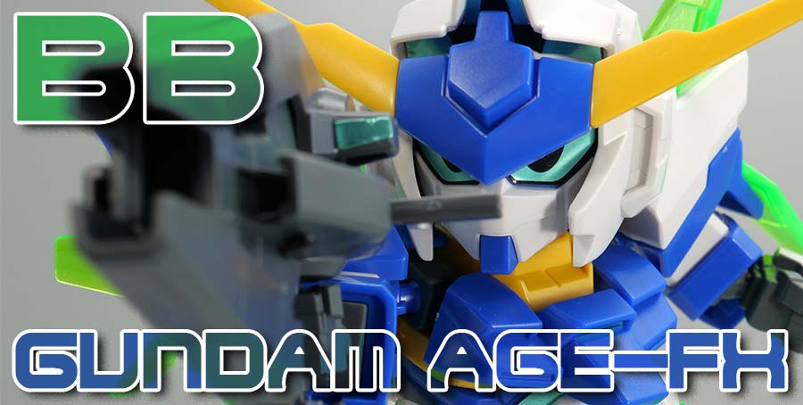 BB戦士ガンダムAGE-FXのガンプラレビュー画像です