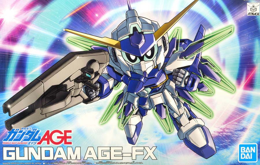 BB戦士ガンダムAGE-FXのガンプラレビュー画像です