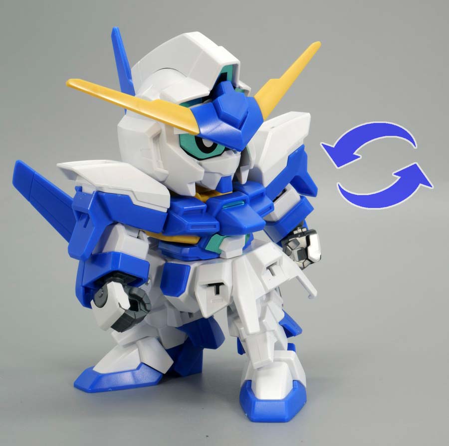 BB戦士ガンダムAGE-FXのガンプラレビュー画像です