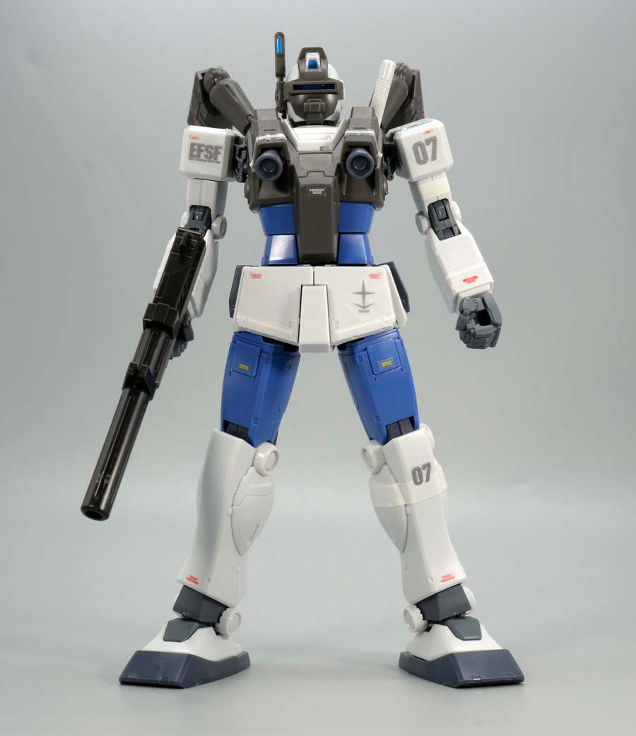 HGジム・ナイトシーカーIIのガンプラレビュー画像です