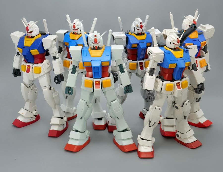 MGガンダムベース限定RX-78-2ガンダム（パーフェクトガンダムVer.）[アニメカラー]のガンプラレビュー画像です