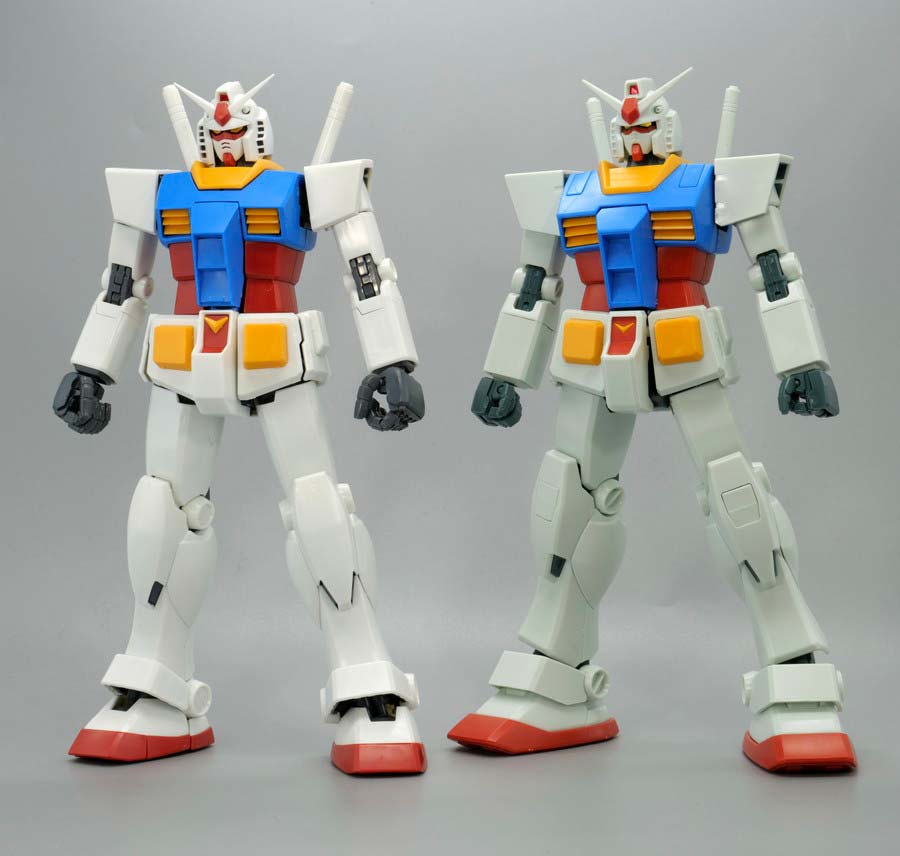 MGガンダムベース限定RX-78-2ガンダム（パーフェクトガンダムVer.）[アニメカラー]のガンプラレビュー画像です