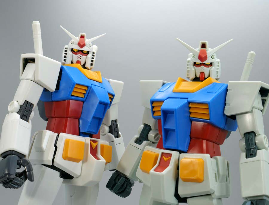 MGガンダムベース限定RX-78-2ガンダム（パーフェクトガンダムVer.）[アニメカラー]のガンプラレビュー画像です