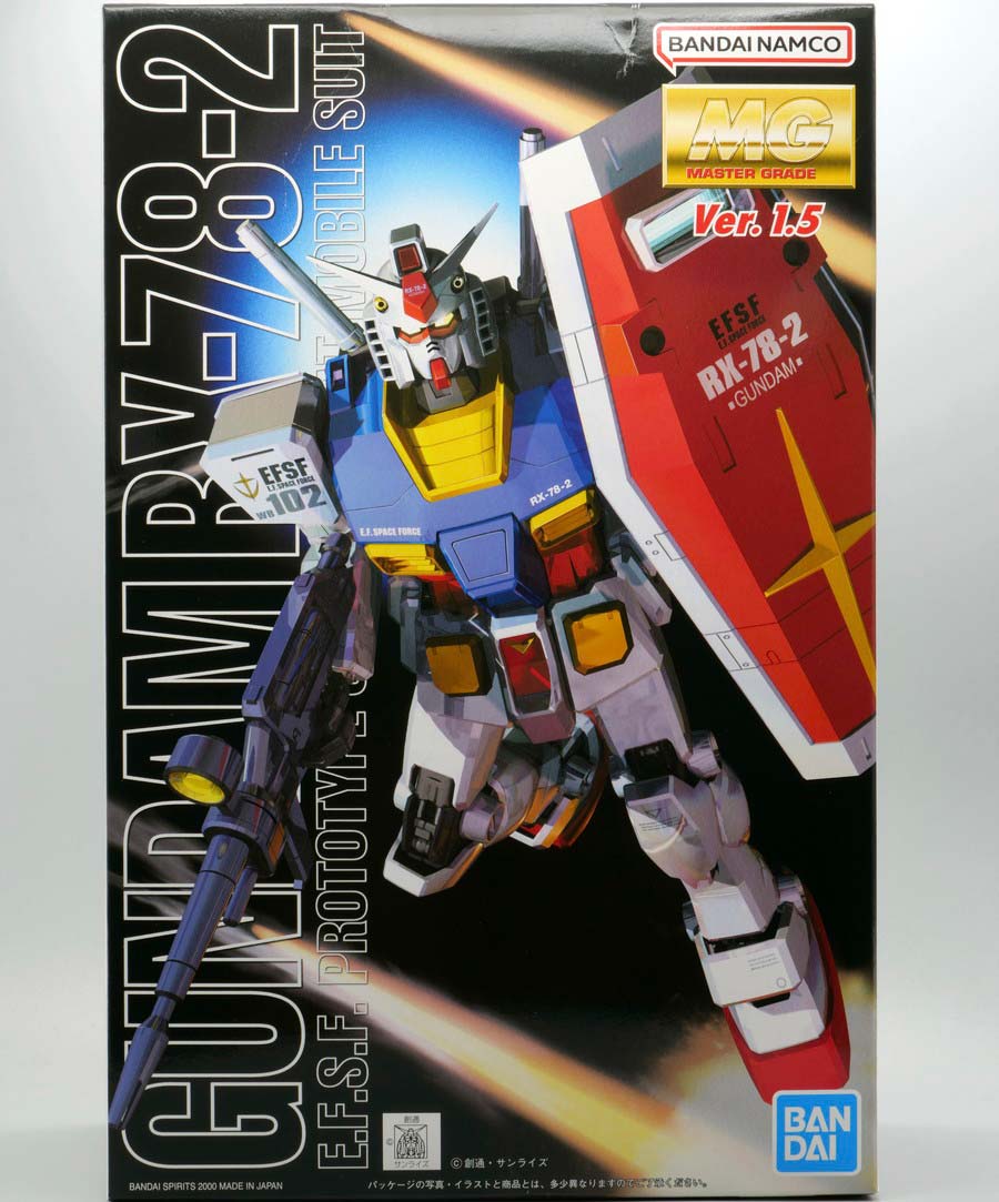 MG RX-78-2ガンダム Ver.1.5のガンプラレビュー画像です