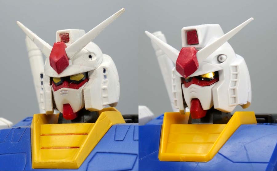 MG RX-78-2ガンダム Ver.1.5のガンプラレビュー画像です