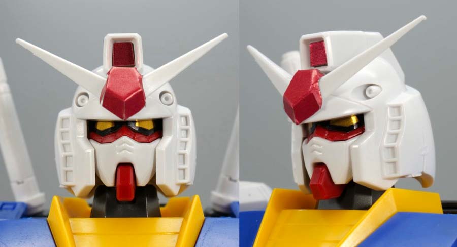 MG RX-78-2ガンダム Ver.1.5のガンプラレビュー画像です