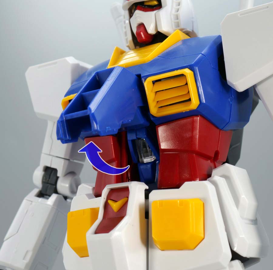 MG RX-78-2ガンダム Ver.1.5のガンプラレビュー画像です