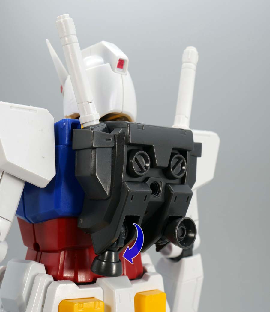 MG RX-78-2ガンダム Ver.1.5のガンプラレビュー画像です