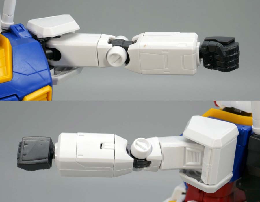 MG RX-78-2ガンダム Ver.1.5のガンプラレビュー画像です