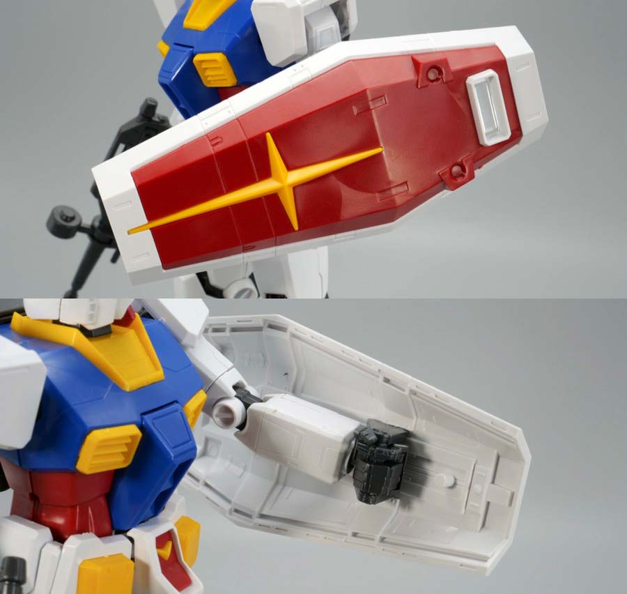 MG RX-78-2ガンダム Ver.1.5のガンプラレビュー画像です